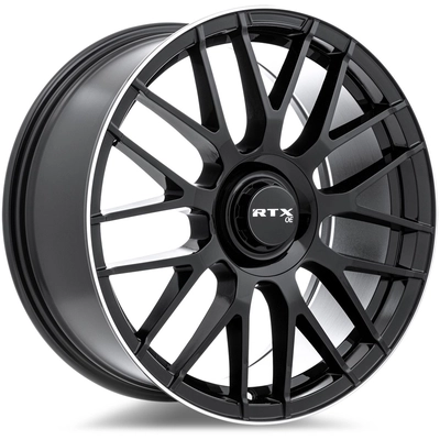 MB01 Gloss Black with Machined Lip Wheel by RTX (20x8.5 38mm) pa2