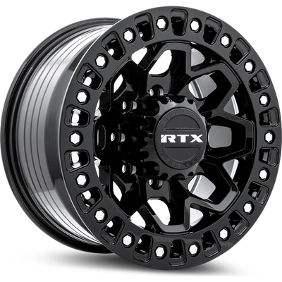 Zion Gloss Black Milled Rivets Wheel by RTX (18x9 20mm) pa1