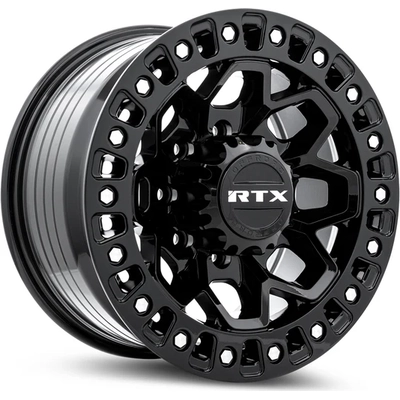 Zion Gloss Black Milled Rivets Wheel by RTX (20x9 20mm) pa1