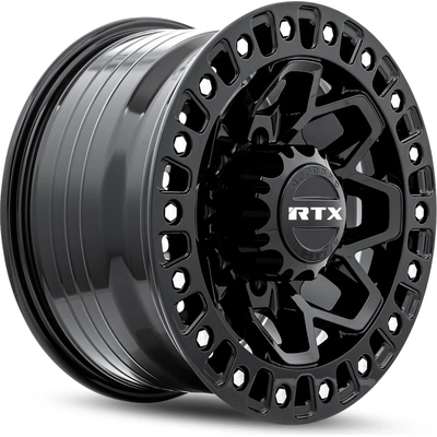Zion Gloss Black Milled Rivets Wheel by RTX (20x9 20mm) pa2