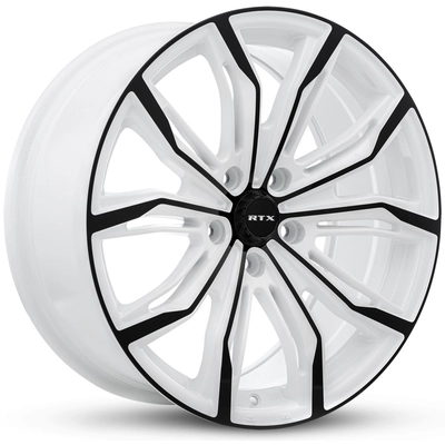 Black Widow White and Black Wheel by RTX (18x8 42mm) pa2