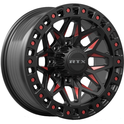 Zion Gloss Black Milled Red Wheel by RTX (18x9 20mm) pa3