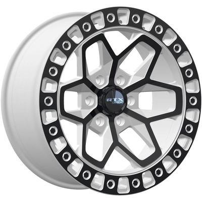 Zion Gloss White with Black Spokes Wheel by RTX (17x9 0mm) pa1