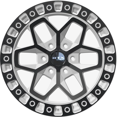 Zion Gloss White with Black Spokes Wheel by RTX (17x9 0mm) pa2