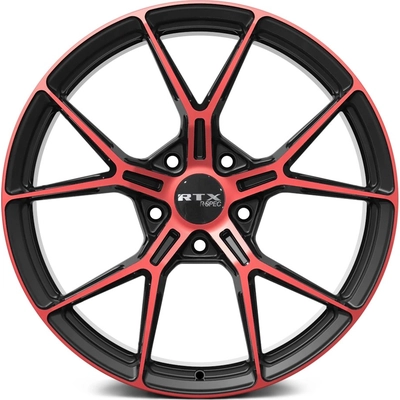 RS01 Gloss Black Machined Red Wheel by RTX (18x8 38mm) pa2