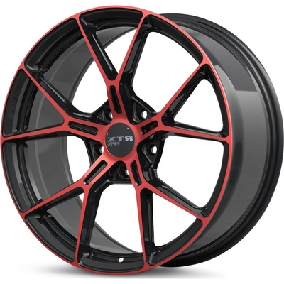RS01 Gloss Black Machined Red Wheel by RTX (19x8.5 38mm) pa2