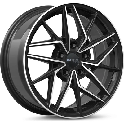 RS11 Gloss Black Machined Wheel by RTX (17x7 42mm) pa1
