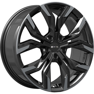 Venom Gloss Black Machined Wheel by RTX (17x7 42mm) pa1