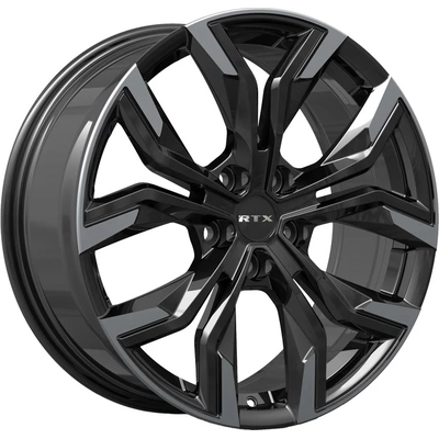 Venom Gloss Black Machined Wheel by RTX (18x7.5 42mm) pa2