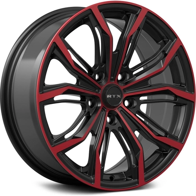 Black Widow Black Machined Red Wheel by RTX (17x7.5 42mm) pa1