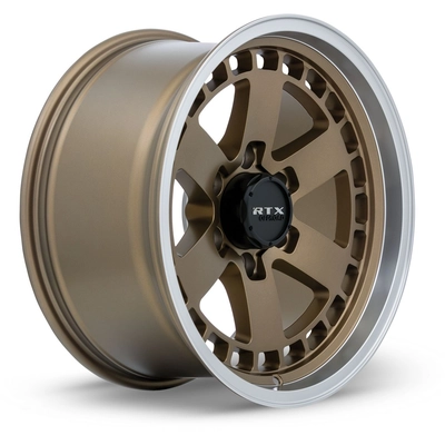 Ozark Satin Bronze Machined Lip Wheel by RTX (18x9 0mm) pa2
