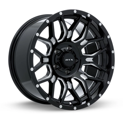 Claw Gloss Black Milled with Rivets Wheel by RTX (20x9 0mm) pa1