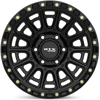 Striker Gloss Black with Milled Rivets Wheel by RTX (17x8.5 -10mm) pa2