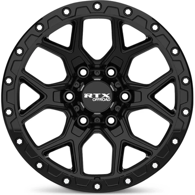 Storm Gloss Black with Milled Rivets Wheel by RTX (17x8.5 20mm) pa2