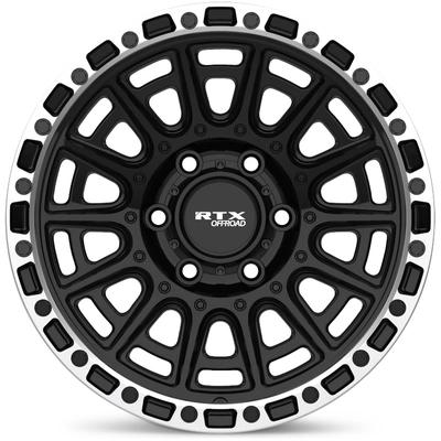 Striker Gloss Black Milled with Machined Lip Wheel by RTX (17x8.5 10mm) pa2