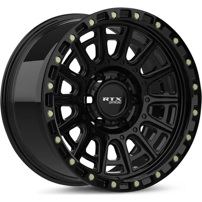 Striker Gloss Black with Milled Rivets Wheel by RTX (20x9 10mm) pa1