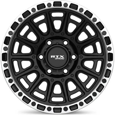 Striker Gloss Black Milled with Machined Lip Wheel by RTX (20x9 10mm) pa2