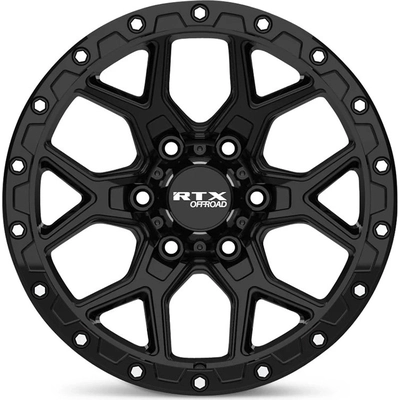 Storm Gloss Black with Milled Rivets Wheel by RTX (20x9 20mm) pa2