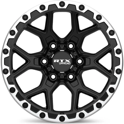 Storm Gloss Black Milled with Machined Lip Wheel by RTX (20x9 20mm) pa2