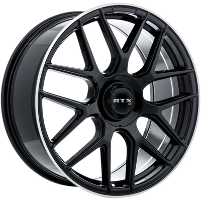 Leonburg Gloss Black with Machined Edge Wheel by RTX (21x9.5 38mm) pa1