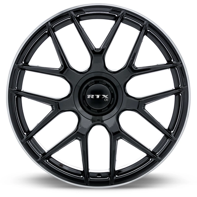 Leonburg Gloss Black with Machined Edge Wheel by RTX (21x9.5 38mm) pa2