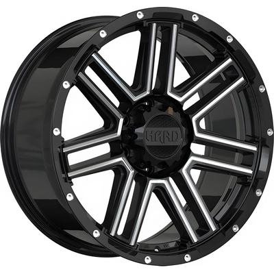 RUFFINO HARD - RUF772001 - MYSTIC Gloss Black - Milled Edge Wheel (20x9.0 15mm) pa1