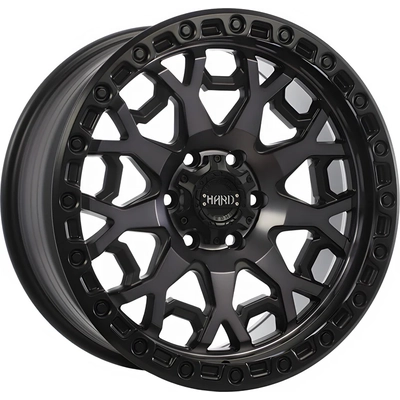 RUFFINO HARD - RUF782001 - MIDNIGHT Satin Black - Machined Face - Smoked Clear Wheel (20x9.0 0mm) pa1