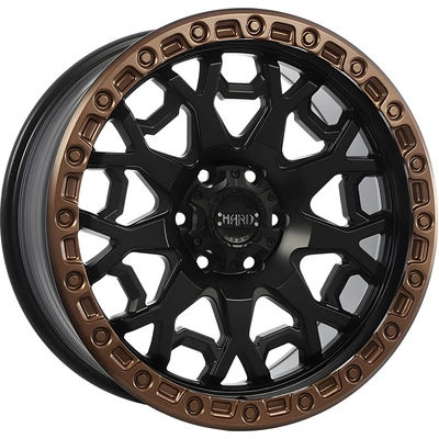 RUFFINO HARD - RUF782003 - MIDNIGHT Satin Black - Satin Bronze Lip Wheel (20x9.0 25mm) pa1