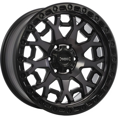 RUFFINO HARD - RUF782004 - MIDNIGHT Satin Black - Machined Face - Smoked Clear Wheel (20x9.0 15mm) pa1