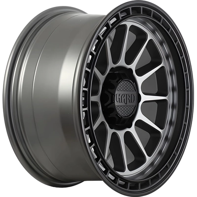 RUFFINO HARD - RUF811701 - MOJAVE Satin Grey - Black Lip Wheel  (17x8.5 -6mm) pa32