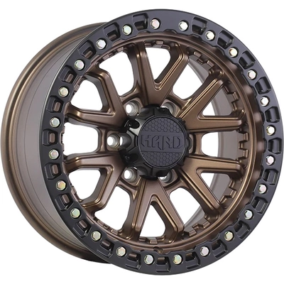 RUFFINO HARD - RUF871701 - Satin Bronze Face - Satin Black Lip Wheel (17x8.5 15mm) pa1