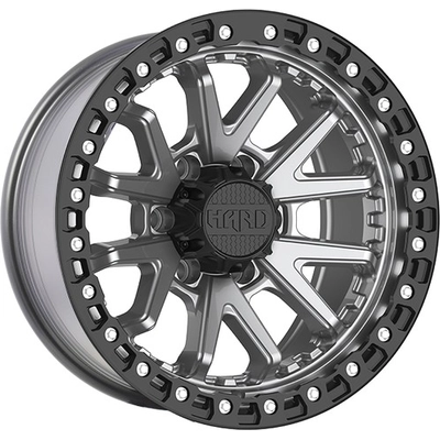 DUNE Satin Gray - Black Lip Wheel by RUFFINO HARD (18x8.5 15mm) pa1
