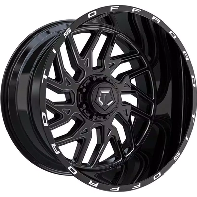 544 Gloss Black - Milled Edge Wheel by TIS WHEELS (20x9 0mm) pa5
