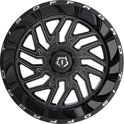 544 Gloss Black - Milled Edge Wheel by TIS WHEELS (20x12 -44mm) pa32