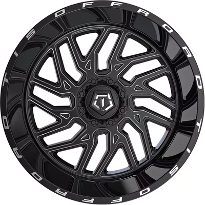544 Gloss Black - Milled Edge Wheel by TIS WHEELS (22x10 10mm) pa2