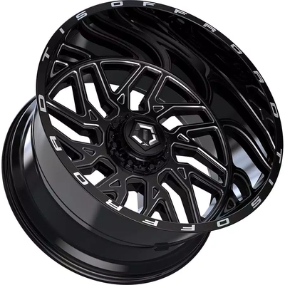 544 Gloss Black - Milled Edge Wheel by TIS WHEELS (22x10 -19mm) pa2