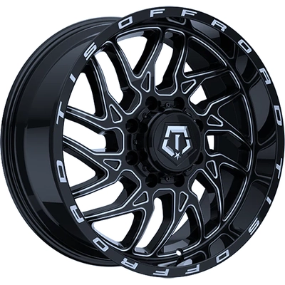 544 Gloss Black - Milled Edge Wheel by TIS WHEELS (22x12 -44mm) pa1