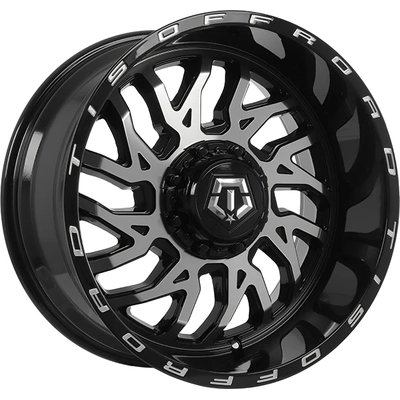 544 Gloss Black - Machined Face Wheel by TIS WHEELS (22x12 -44mm) pa1