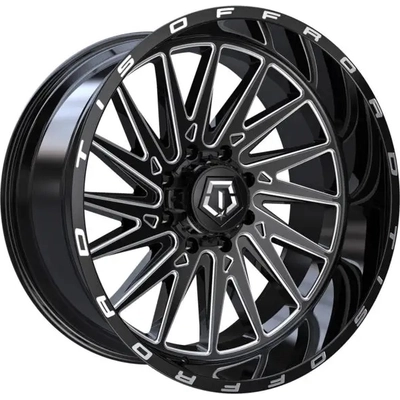 547 Gloss Black - Milled Edge Wheel by TIS WHEELS (20x10 -19mm) pa33