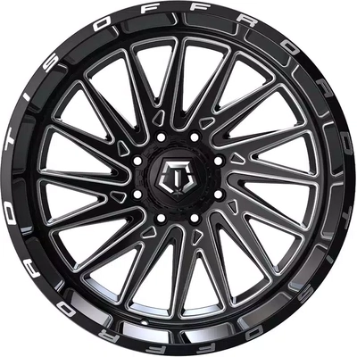 547 Gloss Black - Milled Edge Wheel by TIS WHEELS (22x10 -19mm) pa2
