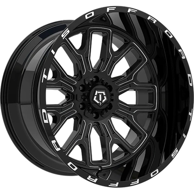 560 Gloss Black - Milled Edge Wheel by TIS WHEELS (20x10 -19mm) pa31