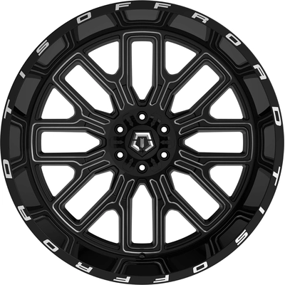 560 Gloss Black - Milled Edge Wheel by TIS WHEELS (20x10 -19mm) pa32