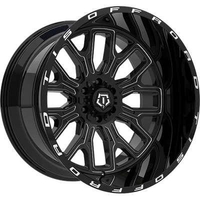 560 Gloss Black - Milled Edge Wheel by TIS WHEELS (20x10 -19mm) pa1