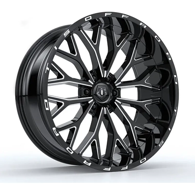 565 Gloss Black - Milled Edge Wheel by TIS WHEELS (20x9 18mm) pa5