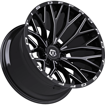 566 Gloss Black - Milled Edge Wheel by TIS WHEELS (20x12 -44mm) pa1