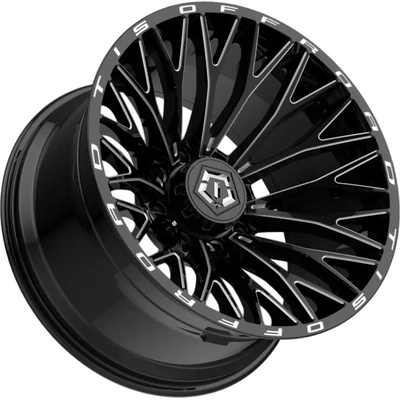 566 Gloss Black - Milled Edge Wheel by TIS WHEELS (22x12 -44mm) pa4
