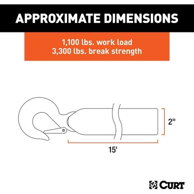 Winch Strap by CURT MANUFACTURING - 29450 pa5