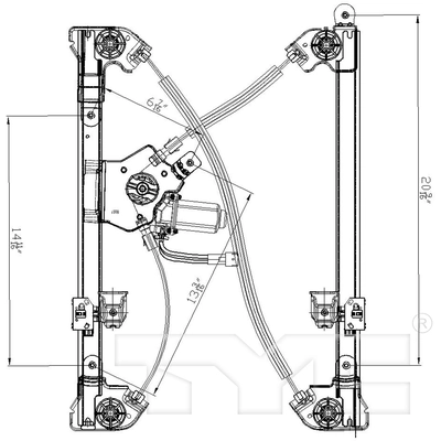 Window Reg With Motor by TYC - 660270 pa2