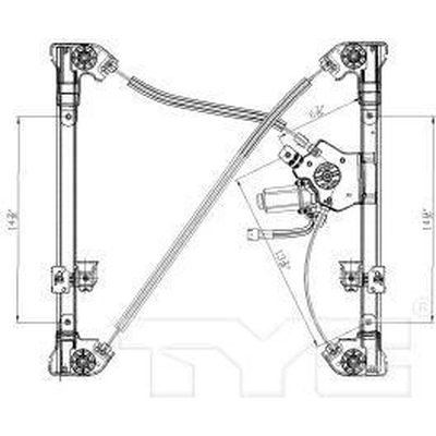 Window Reg With Motor by TYC - 660271 pa1