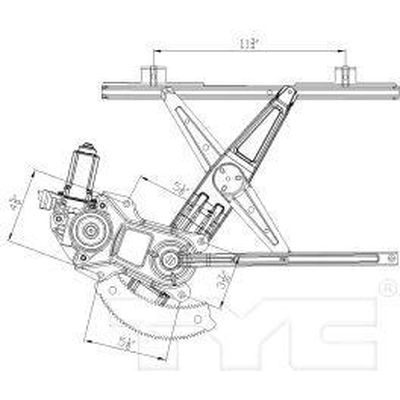 Window Reg With Motor by TYC - 660273 pa4